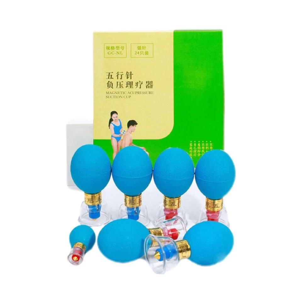 Silver HACI Suction Cupping Set 8 Cups